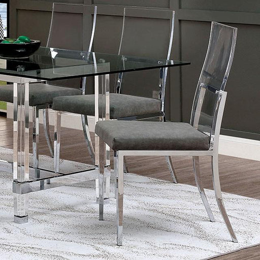 Casper Chrome Side Chair (2/CTN) - Olympia Furniture (Saint George, Utah)