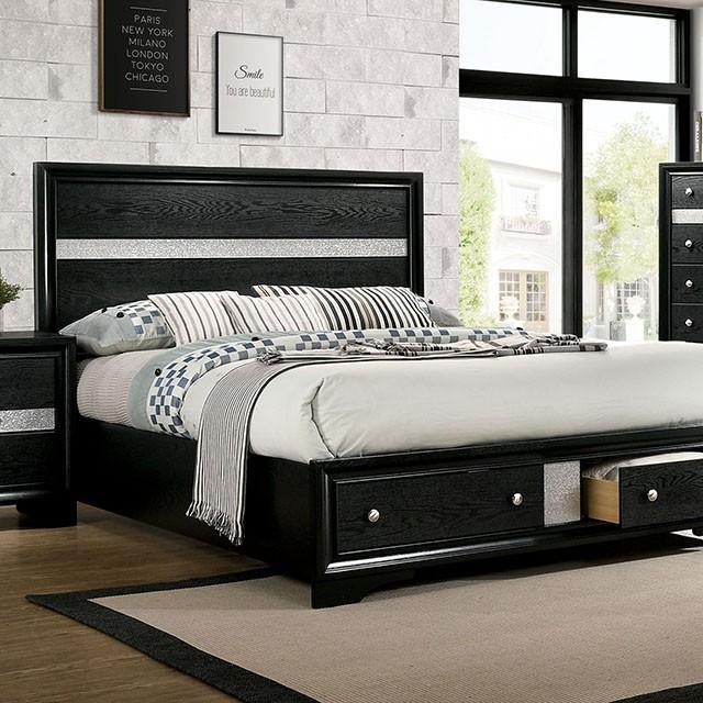 CHRISSY E.King, Full, & Queen Bed White, Grey, & Black - Olympia Furniture (Saint George, Utah)