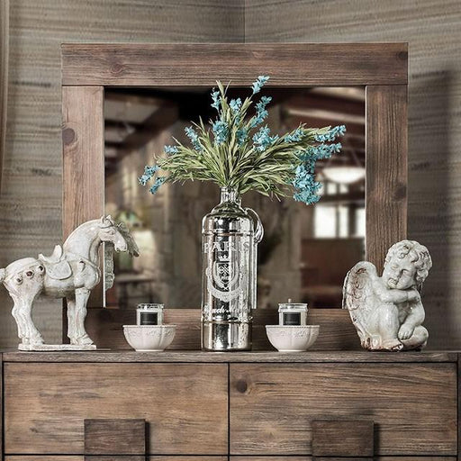 AVEIRO Rustic Natural Tone Mirror - Olympia Furniture (Saint George, Utah)