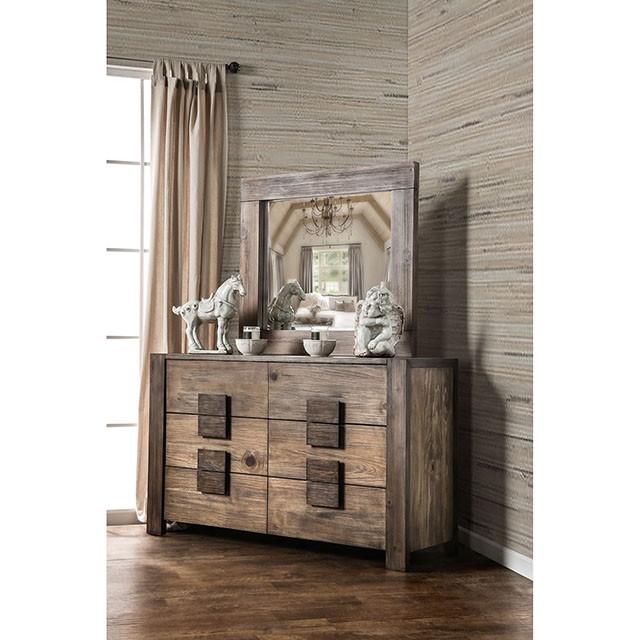 AVEIRO Rustic Natural Tone Mirror - Olympia Furniture (Saint George, Utah)