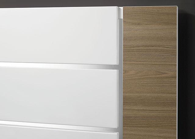 ERLANGEN Cal.King & E.King Bed, White/Natural - Olympia Furniture (Saint George, Utah)