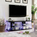 Ernst Black/Clear 60" TV Stand - Olympia Furniture (Saint George, Utah)