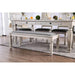 Georgia Antique White/Gray Bench - Olympia Furniture (Saint George, Utah)