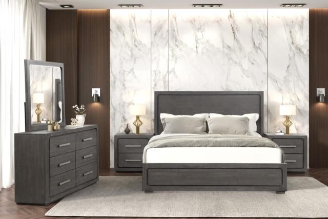Crowthorne Bed White & Grey