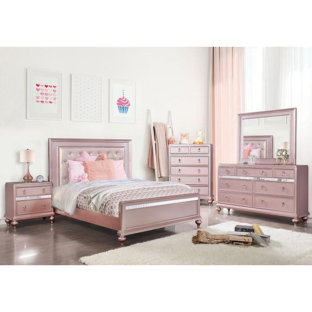 Ariston Rose Pink Mirror - Olympia Furniture (Saint George, Utah)