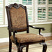 BELLAGIO Brown Cherry/Pattern Fabric Arm Chair (2/CTN) - Olympia Furniture (Saint George, Utah)