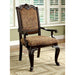 BELLAGIO Brown Cherry/Pattern Fabric Arm Chair (2/CTN) - Olympia Furniture (Saint George, Utah)