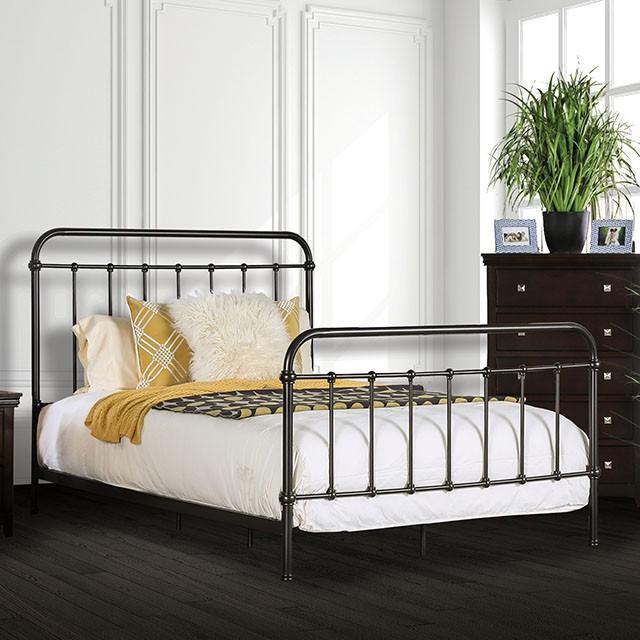 IRIA Dark Bronze Cal.King & E.King Bed - Olympia Furniture (Saint George, Utah)