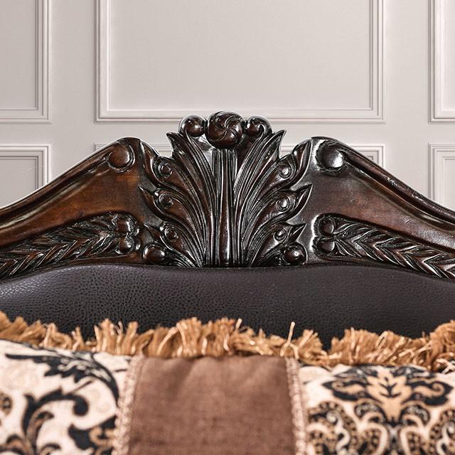 JAMAEL Brown/Espresso Sofa - Olympia Furniture (Saint George, Utah)