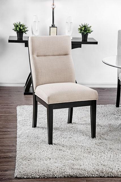 Jasmin Black/White Side Chair (2/CTN) - Olympia Furniture (Saint George, Utah)