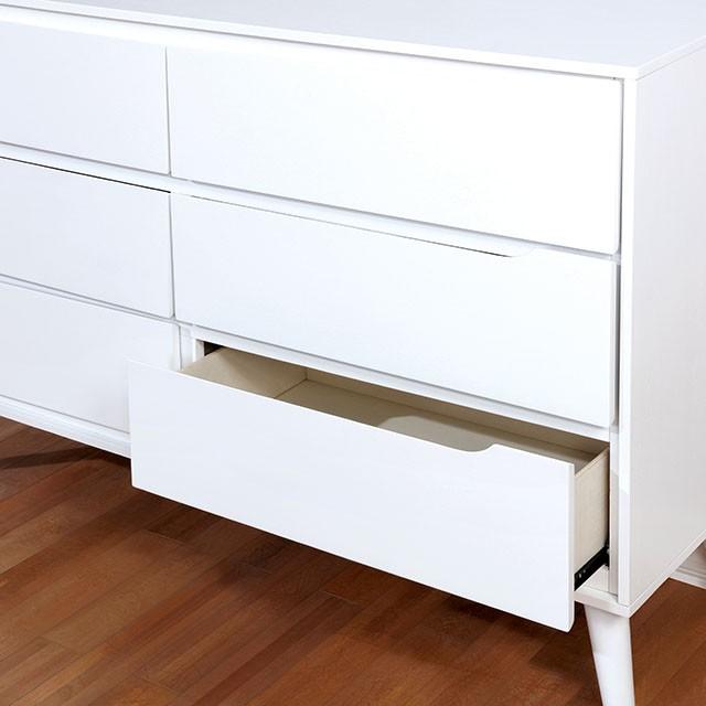 LENNART II White Dresser - Olympia Furniture (Saint George, Utah)