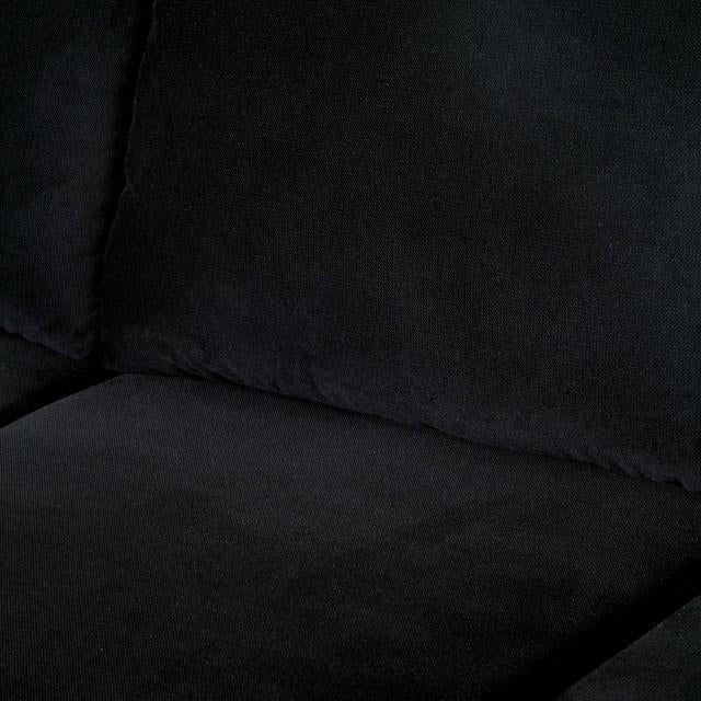 LOMMA Black Ottoman - Olympia Furniture (Saint George, Utah)