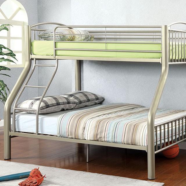 Lovia Metallic Gold Twin/Full Bunk Bed - Olympia Furniture (Saint George, Utah)