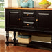 MAYVILLE Black/Antique Oak Server - Olympia Furniture (Saint George, Utah)