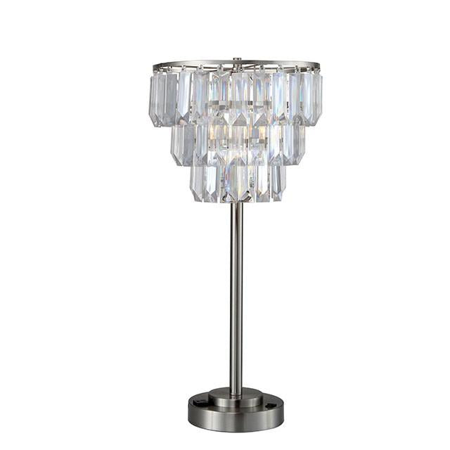 Meg Clear Table Lamp - Olympia Furniture (Saint George, Utah)