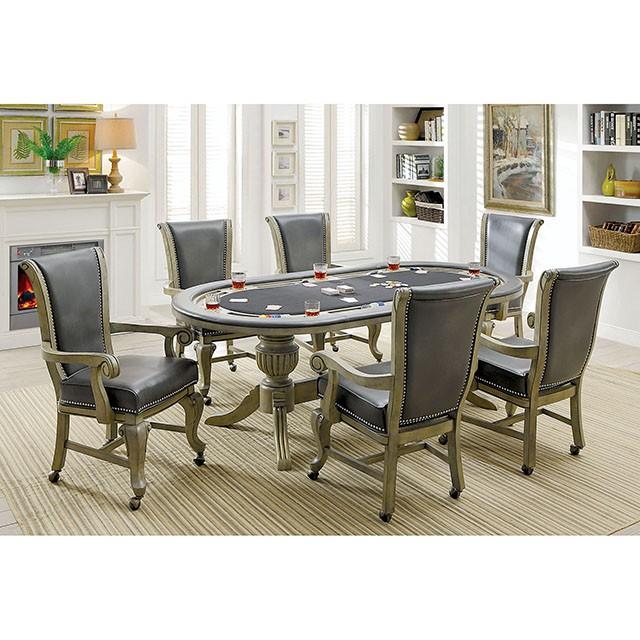 MELINA Gray Arm Chair - Olympia Furniture (Saint George, Utah)