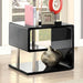 Ninove Black/Chrome End Table - Olympia Furniture (Saint George, Utah)