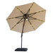 Nuti 10 Ft Round Umbrella w/ LED Light + 37" Large Base - Olympia Furniture (Saint George, Utah)