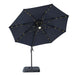 Nuti 10 Ft Round Umbrella w/ LED Light + 37" Large Base - Olympia Furniture (Saint George, Utah)