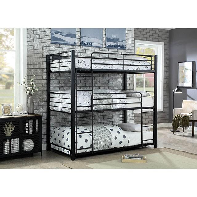 Olga I Antique Black Full/Full Bunk Bed - Olympia Furniture (Saint George, Utah)