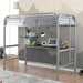 Opal Iii Black & Silver Twin Loft Bed - Olympia Furniture (Saint George, Utah)