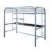 Opal Iii Black & Silver Twin Loft Bed - Olympia Furniture (Saint George, Utah)