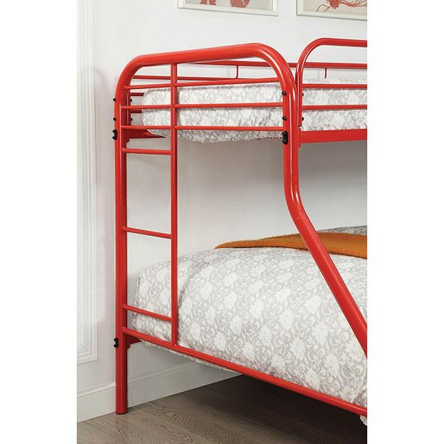 Opal Red Twin/Full Bunk Bed - Olympia Furniture (Saint George, Utah)