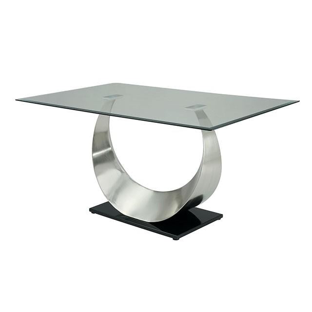 ORLA Silver/Black Dining Table - Olympia Furniture (Saint George, Utah)