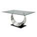 ORLA Silver/Black Dining Table - Olympia Furniture (Saint George, Utah)