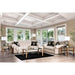 Parshall Beige W/ Gold Highlights Love Seat - Olympia Furniture (Saint George, Utah)