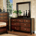 Patra Acacia/Walnut Mirror - Olympia Furniture (Saint George, Utah)
