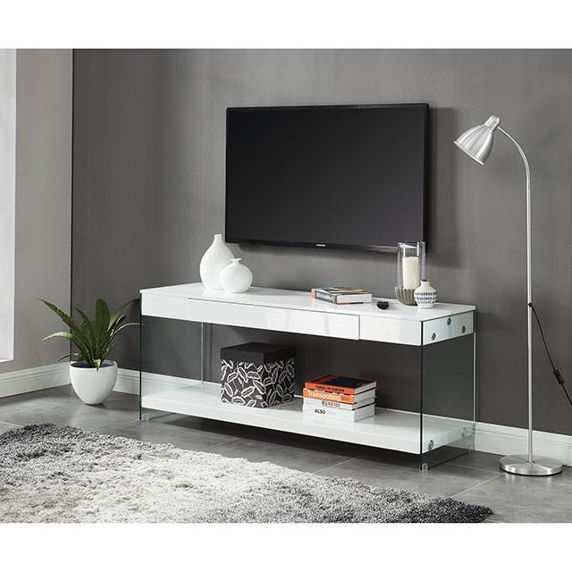 Sabugal White 70" TV Stand - Olympia Furniture (Saint George, Utah)