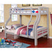 SOLPINE Gray & Oak Twin/Full Bunk Bed - Olympia Furniture (Saint George, Utah)