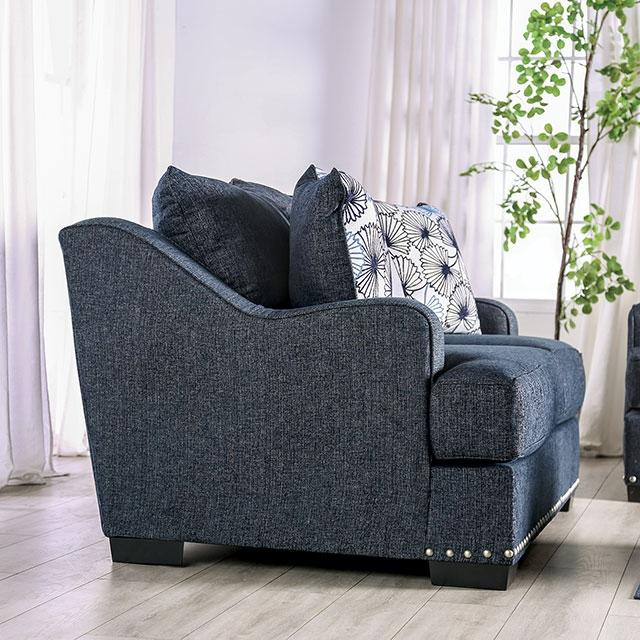 SONORA Loveseat, Dark Navy - Olympia Furniture (Saint George, Utah)