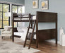 STAMOS Full/Full Bunk Bed, Walnut - Olympia Furniture (Saint George, Utah)