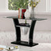 Staten Glossy Black/Chrome Sofa Table - Olympia Furniture (Saint George, Utah)