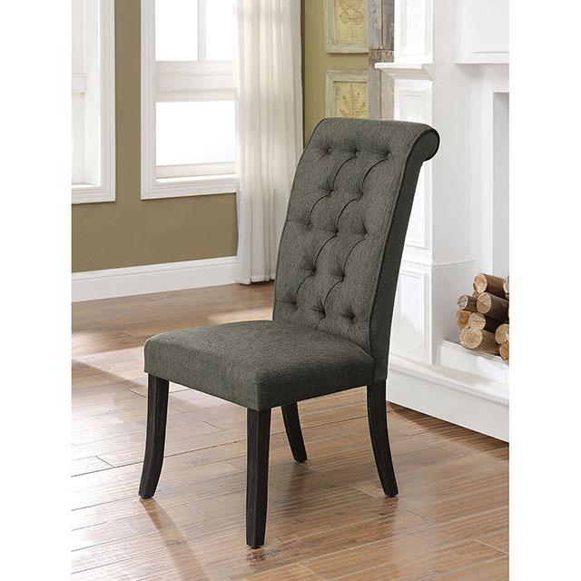 Sania III Gray/Antique Black Side Chair (2/CTN) - Olympia Furniture (Saint George, Utah)