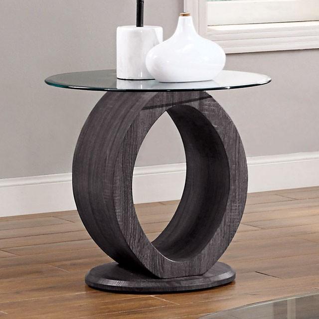 Lodia Gray End Table - Olympia Furniture (Saint George, Utah)