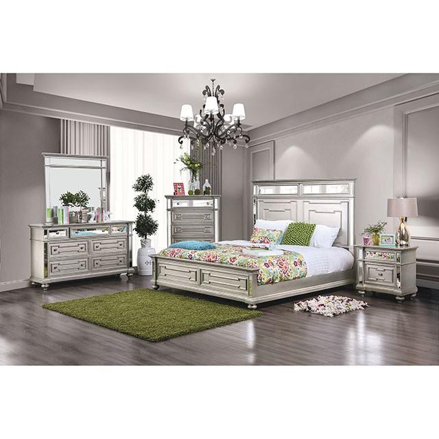 Salamanca Silver Cal.King & Queen Bed - Olympia Furniture (Saint George, Utah)