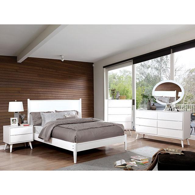 LENNART II Black & White Cal.King, E.King, Full, Queen, Twin Bed - Olympia Furniture (Saint George, Utah)