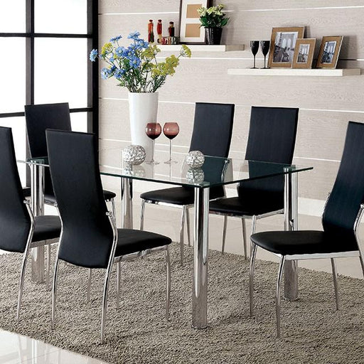 Oahu Chrome Dining Table - Olympia Furniture (Saint George, Utah)