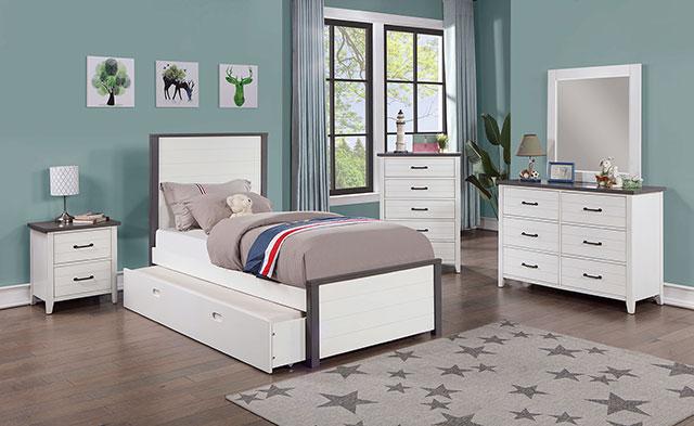 PRIAM Dresser, White/Gray - Olympia Furniture (Saint George, Utah)