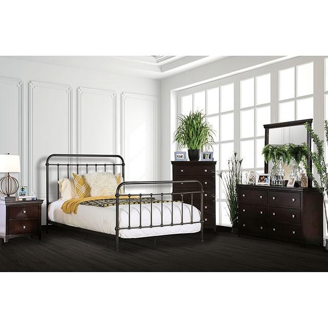 IRIA Dark Bronze Cal.King & E.King Bed - Olympia Furniture (Saint George, Utah)