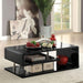 Ninove Black/Chrome Coffee Table - Olympia Furniture (Saint George, Utah)