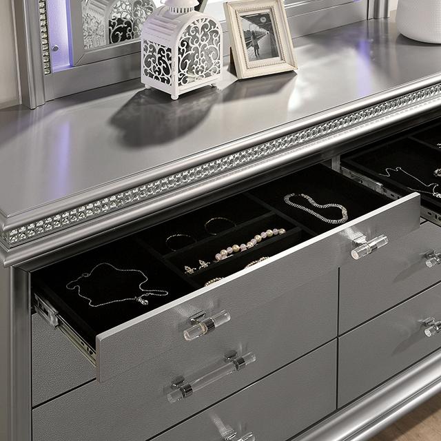MADDIE Dresser, Silver - Olympia Furniture (Saint George, Utah)