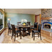 MEAGAN II Brown Cherry Round Counter Ht. Table - Olympia Furniture (Saint George, Utah)
