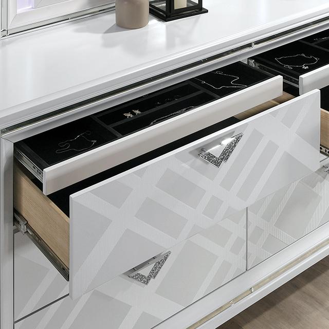 EMMELINE Dresser, White - Olympia Furniture (Saint George, Utah)