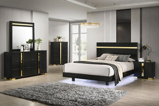 Lillestrom E.King, Queen, Full, & Full Bed Black & White - Olympia Furniture (Saint George, Utah)