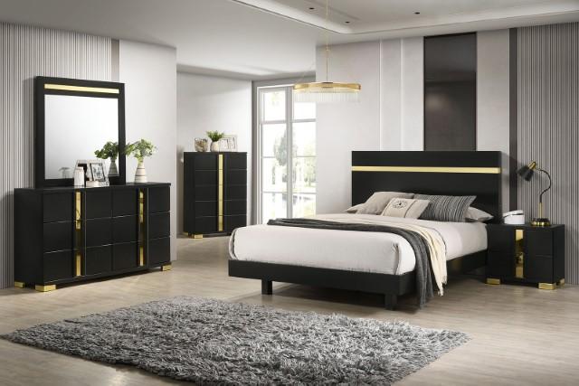 Lillestrom E.King, Queen, Full, & Full Bed Black & White - Olympia Furniture (Saint George, Utah)