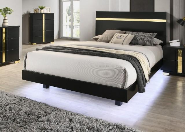 Lillestrom E.King, Queen, Full, & Full Bed Black & White - Olympia Furniture (Saint George, Utah)
